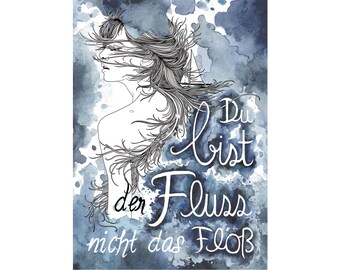 Der Fluss, Postkarte