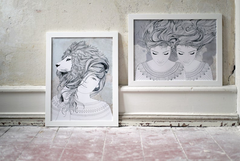 Lioness, digital print A3 image 2