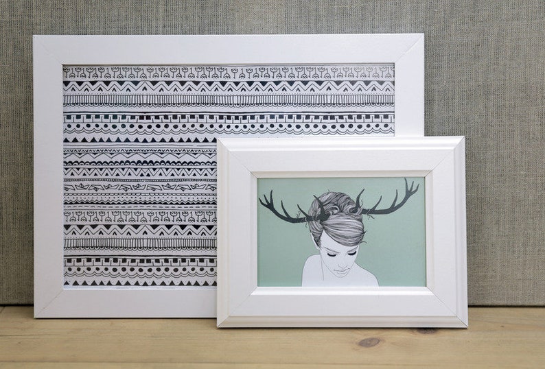 Antler Girl, postcard image 2