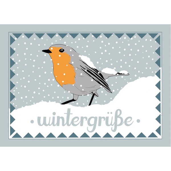 wintergrüße, Postkarte