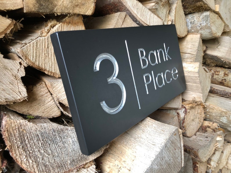 Quality Slate House Name and Numbers Sign 20mm Thick and Size Etsy UK
