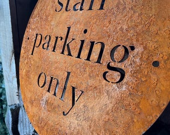 Corten Steel Rustic House Number Sign: Gate, Fence, Wall Decor