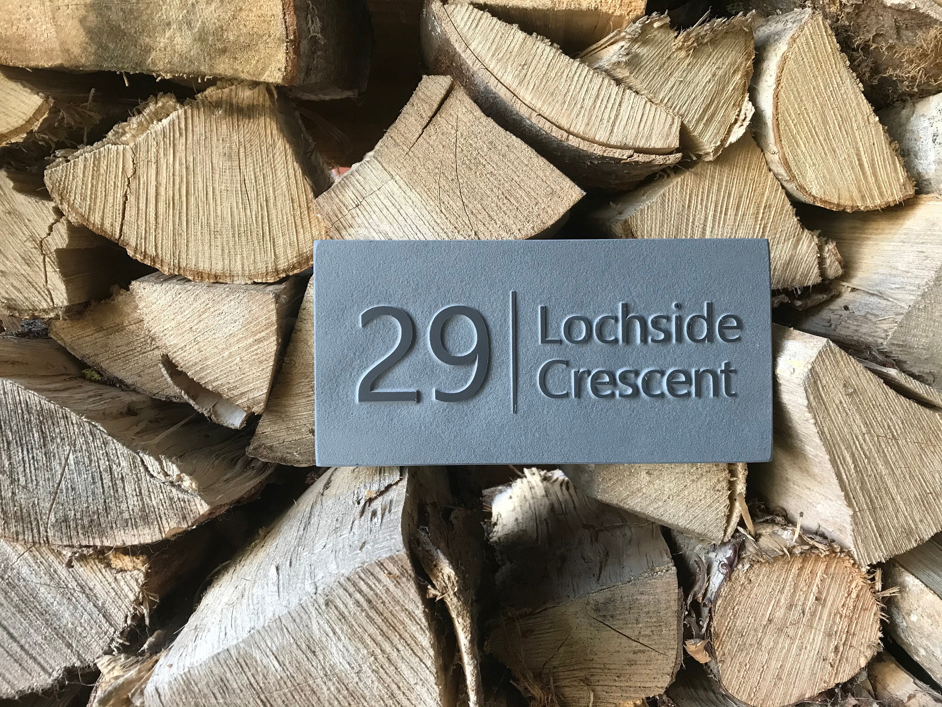 Slate House Signs Relief Engraved supplied with FREE hidden Etsy