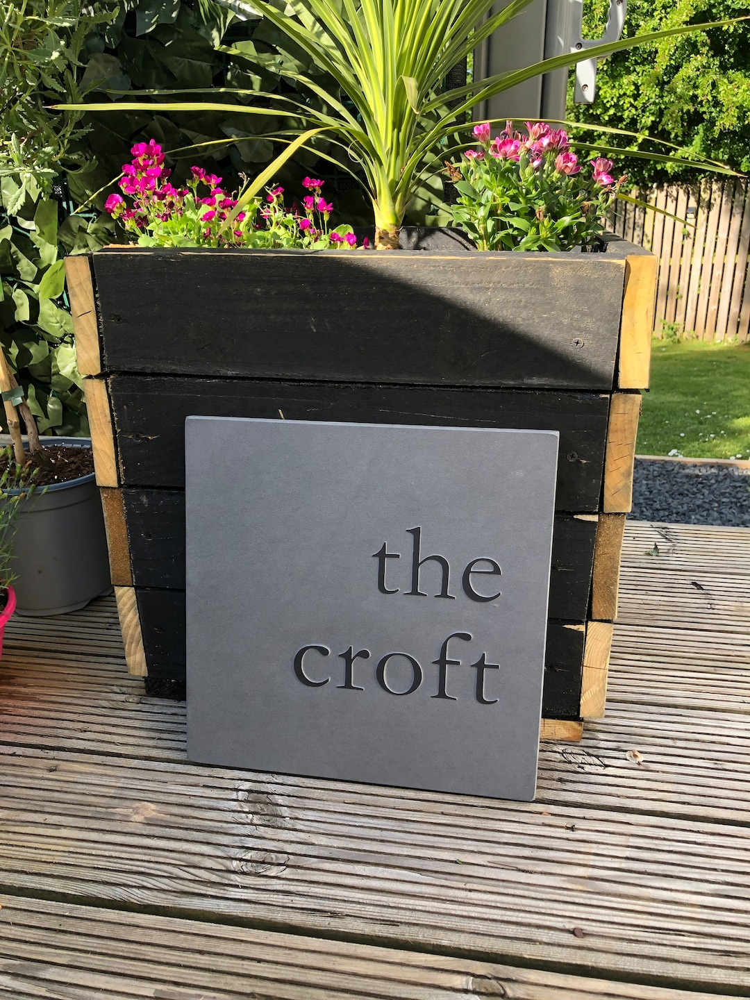 Sign Hidden Fixing Relief Engraved Slate House Sign 300mm X 300mm With Free Hidden Fixing ...