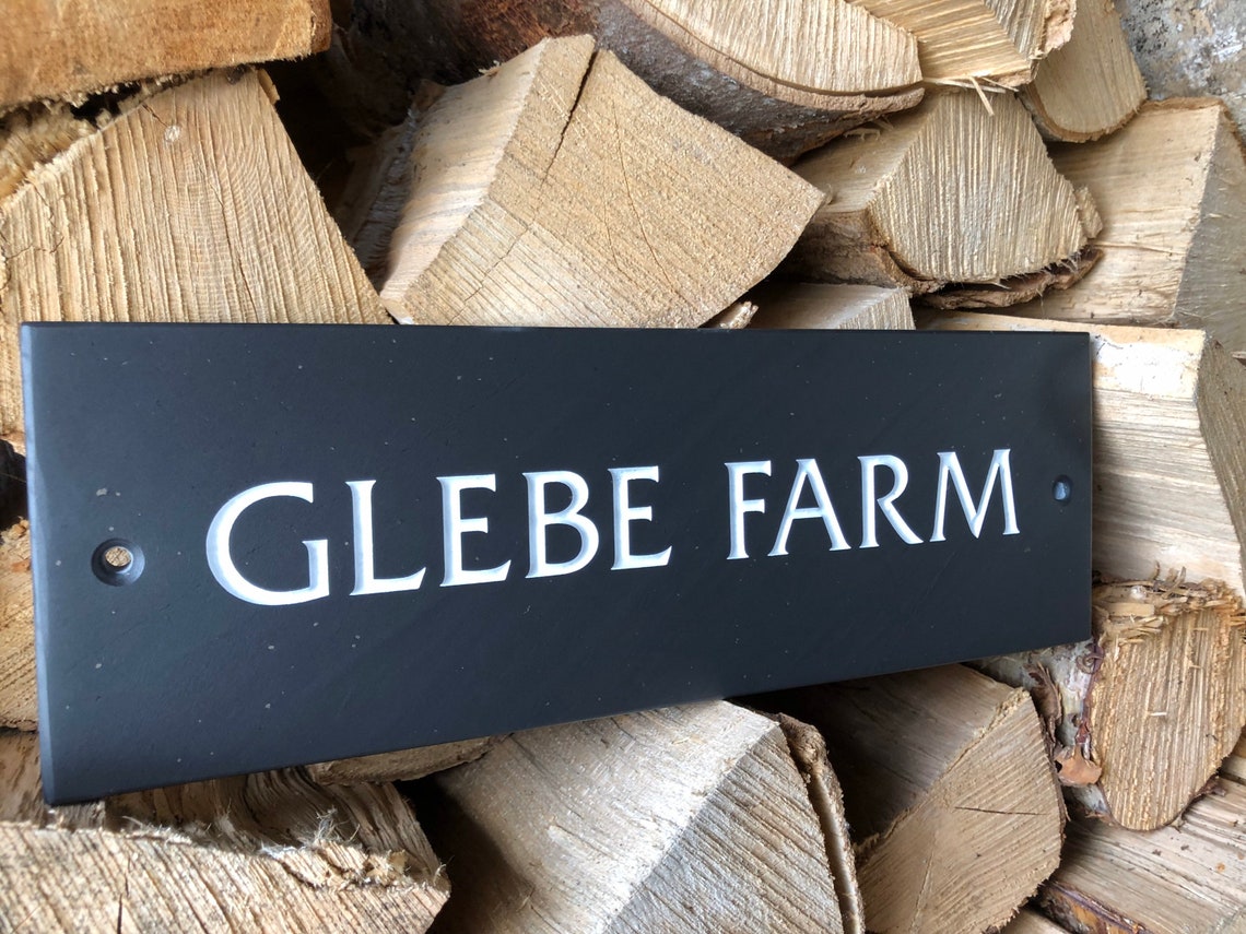 Quality Slate House Door or Gate Sign 400mm X 150mm X 20mm Etsy UK