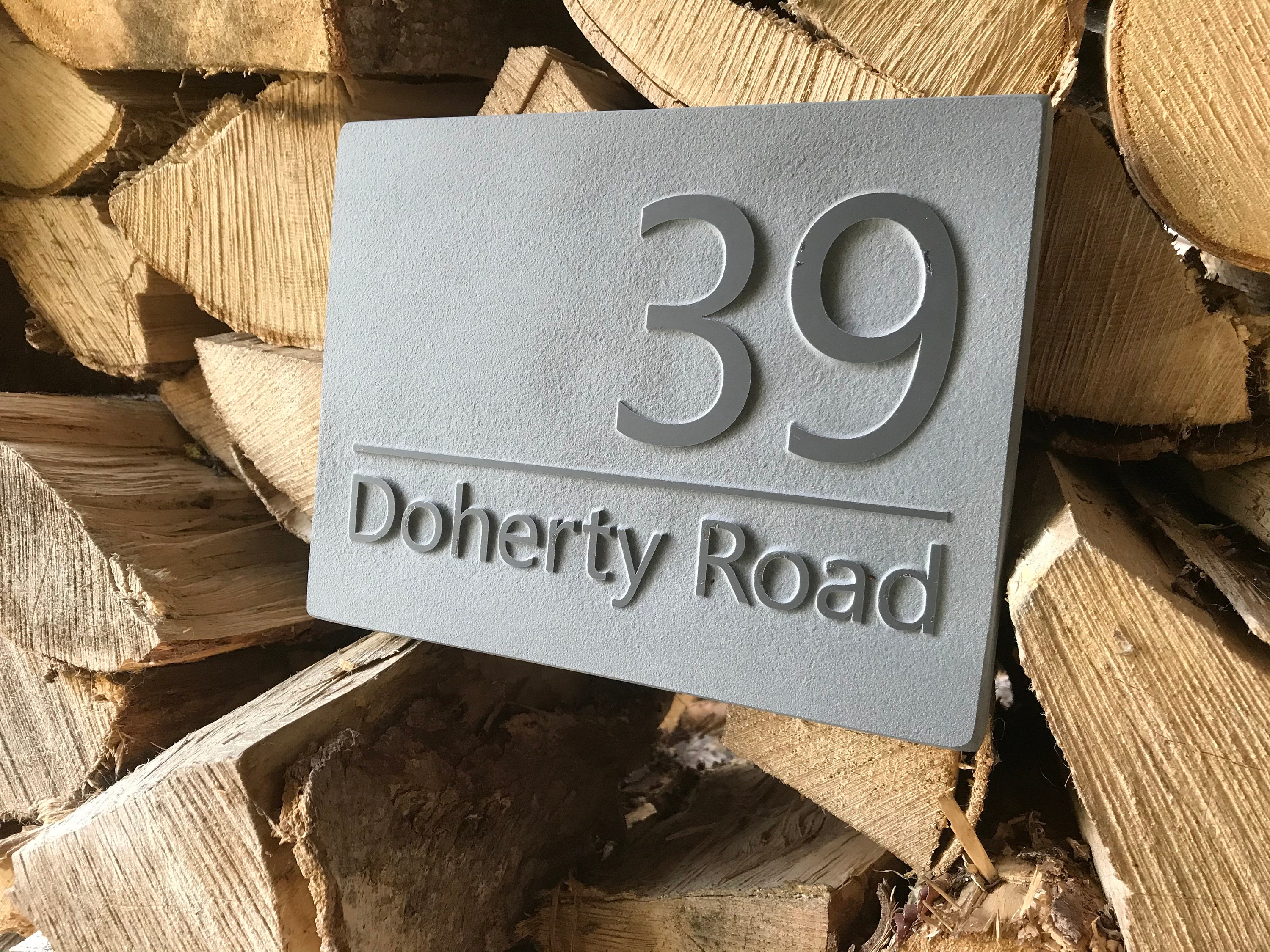 Slate House Signs Relief Engraved supplied with FREE hidden Etsy