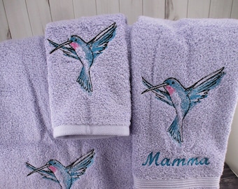 Hummingbird Towels Etsy