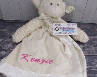 personalized lamb blanket