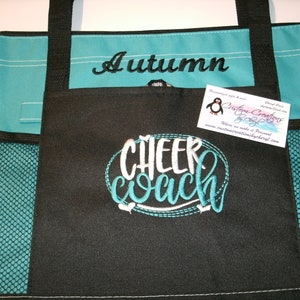 Cheer Coach Personalized Personalized Tote Bag Personalized Tote bag ... Great Sports Fan Gift Idea !! Cheer Coach Gift