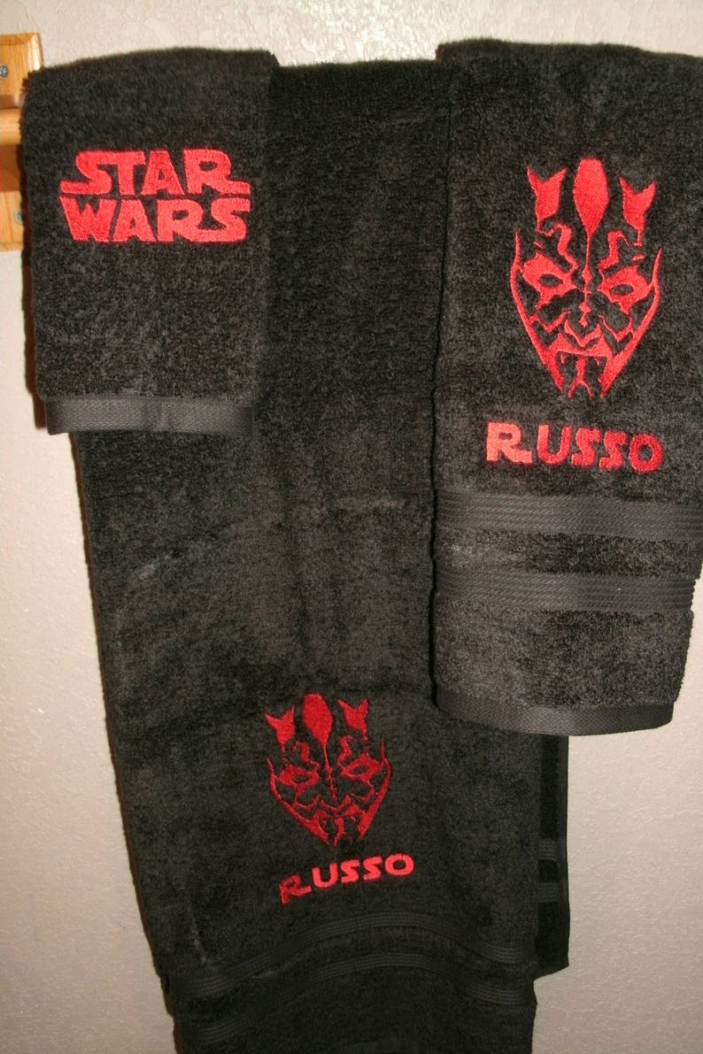 Star Wars Choose Wisely Empire or Rebel 3 Piece Bath Towel Set Set