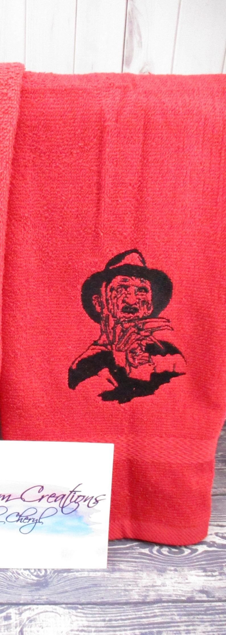 Custom Horror Character Hand Towel, Personalized Horror Kitchen Towel ...