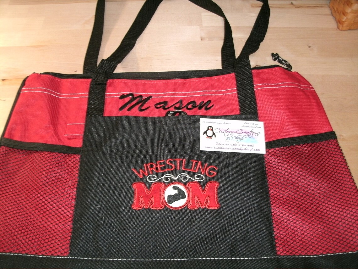 Wrestling Mom Personalized Personalized Tote Bag Personalized Etsy