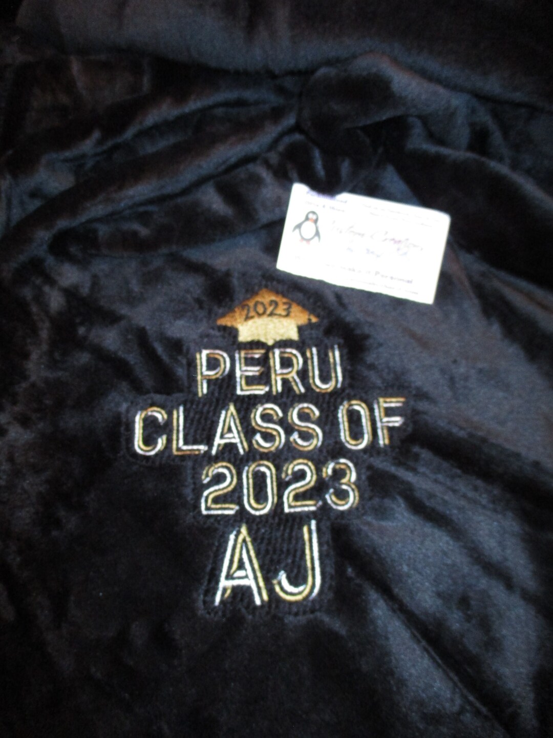 Class of 2023, Personalized Throw Blanket, Personalized Graduation Gift