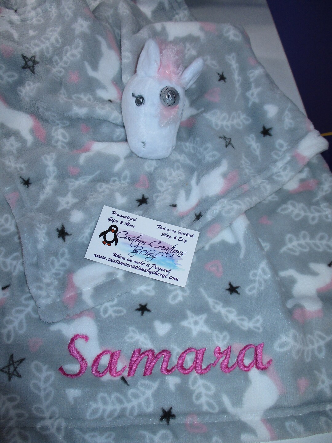 Personalised Baby Blanket And Comforter Set Ships Next Day
