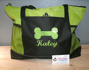 Custom Dog Bone Tote Bag, Personalized Dog Tote Bag, Custom Dog Tote Bag,  Custom Dog Gift, Personalized Dog Gift, Great Dog Lover Gift Idea