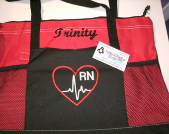 Tote Bag Personalzed Nurse Student RT RN BSN Cna Lvn Lpn Cardac