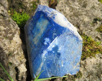 Lapislazuli stone partly polished ca. 6,5cm ca. 118 grams psy hippie goa deco decoration rock healing Lapis specimen