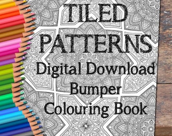 Tiled Patterns Colouring Pack