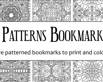 Tiled Patterns Bookmark Pack 1