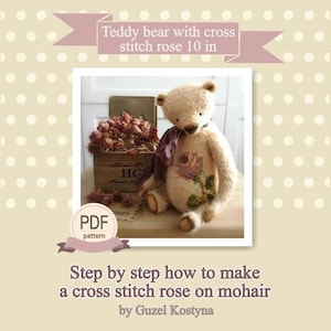 Artist bear pattern PDF Digital Download file