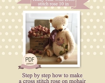 Artist bear pattern PDF Digital Download file