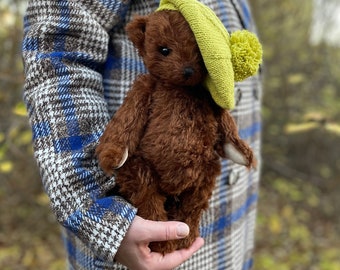 Baby Bear 31 cm (12.2in.) Ours en peluche fait à la main Cadeau de Noël Teddy Artist ours en peluche