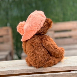 Baby Bear 30 cm 11.81in. Brown teddy bear Hand made teddy bear stuffed teddy bear mohair bear gift for Mom image 8