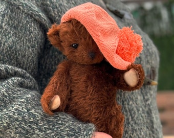 Baby Bear 30 cm (11.81in.) Brown teddy bear Hand made teddy bear Easter teddy bear stuffed teddy bear, mohair bear, gift for Mom