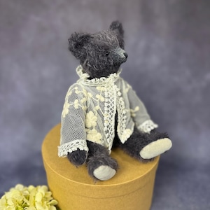 Urso de pelúcia OOAK Mohair: estilo vintage, membros articulados