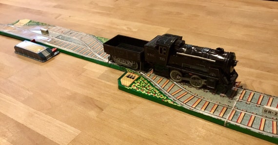 vintage metal train set