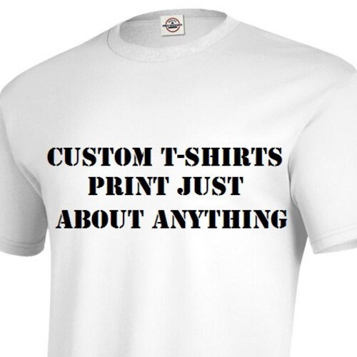 Custom Adult Unisex Tshirt Custom Tees Personalized Tshirt - Etsy