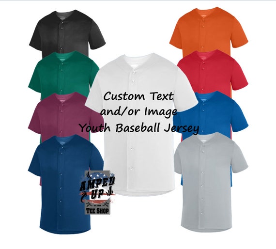 custom kids baseball jersey