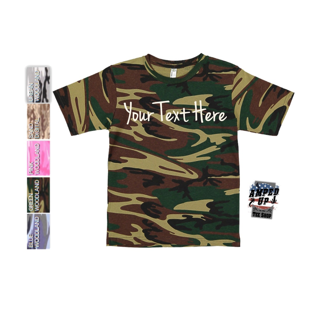 Custom Youth Camo Shirt Custom Kids Camo Shirt Kids Camo Etsy