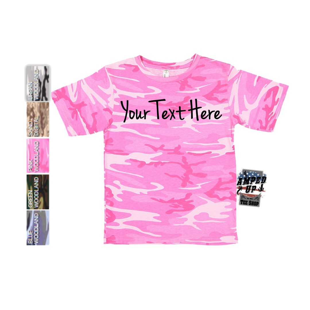 Youth Camouflage Shirts
 Custom Youth Camo Shirt Custom Kids Camo Shirt Kids Camo Etsy