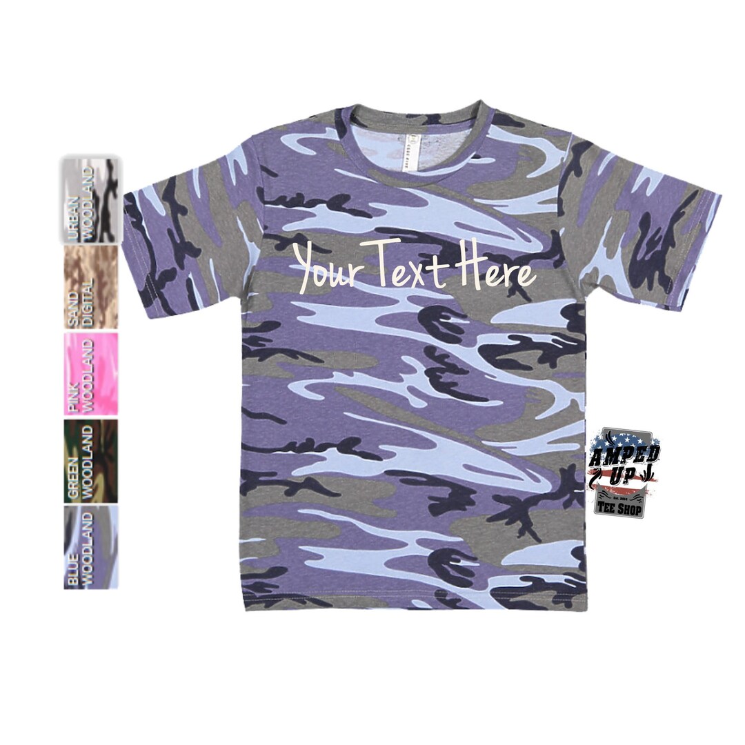 Custom Youth Camo Shirt Custom Kids Camo Shirt Kids Camo Etsy