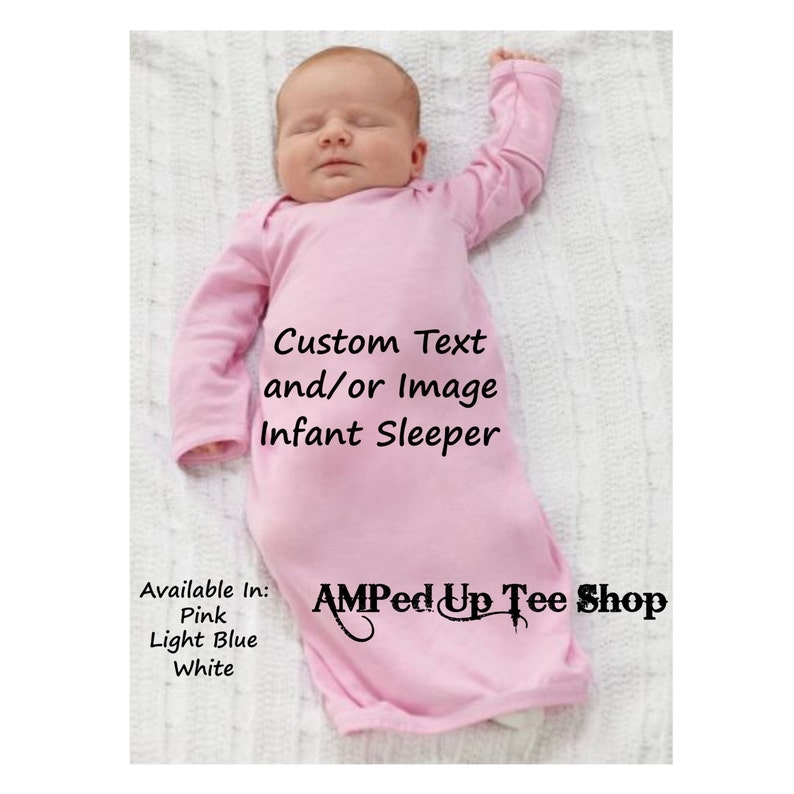 Custom Infant Sleeper Infant Sleep Sack Infant Gown Infant Etsy