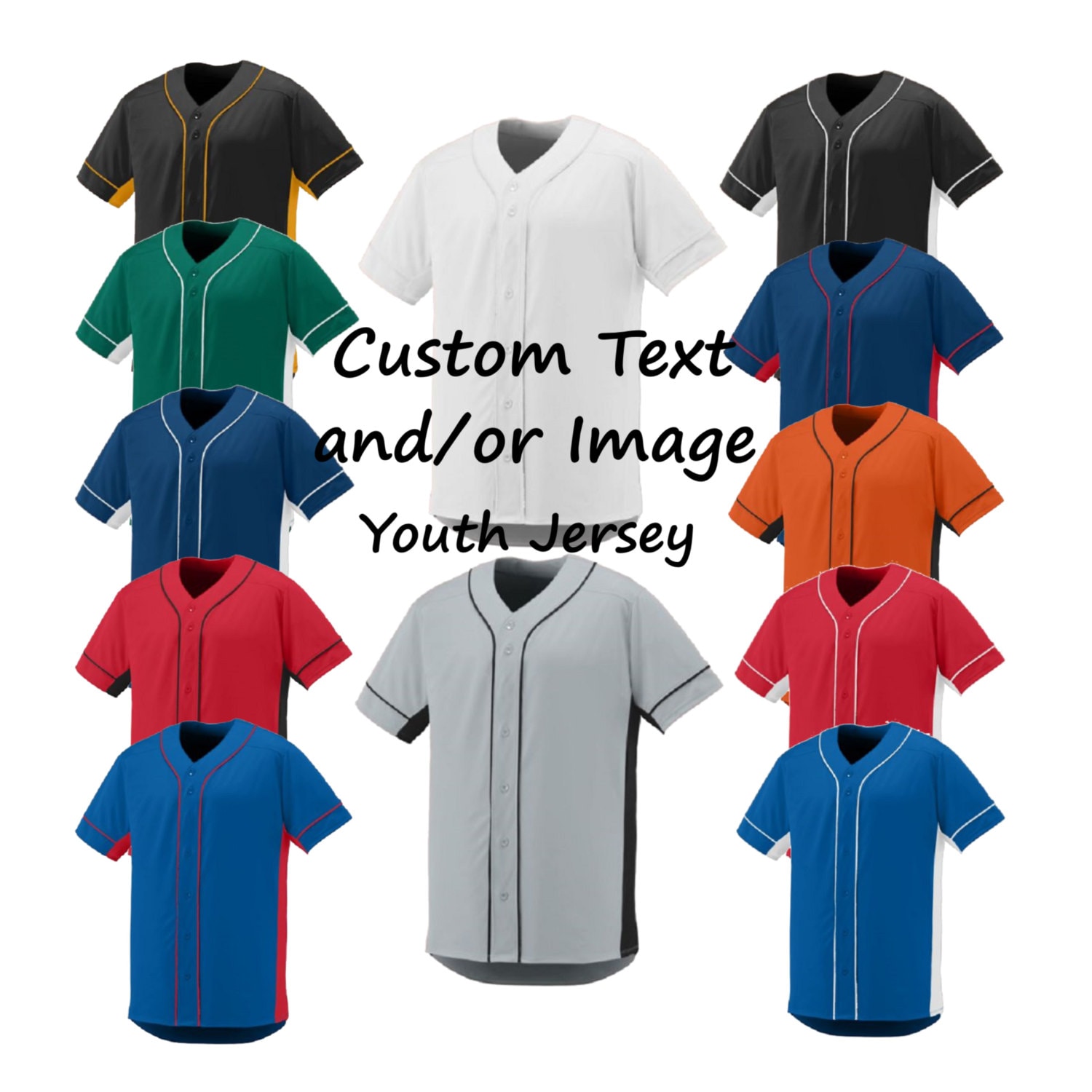 Custom Baseball Jersey Personalized Printed Stripe Baseball Shirts For Men Women Youth Boy Customized Sport Uniform