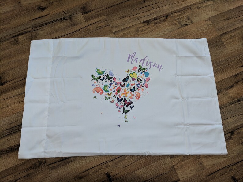 Butterfly Pillow Case Butterfly Pillowcase Girl Pillow Cases Kids Pillow Case Personalized Butterfly Pillow Case