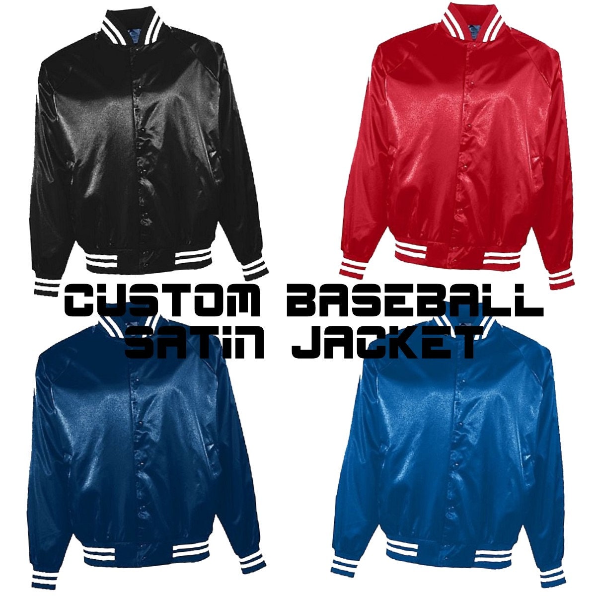 Cardinal Activewear Satin Baseball Jacket Light Lined Wholesale