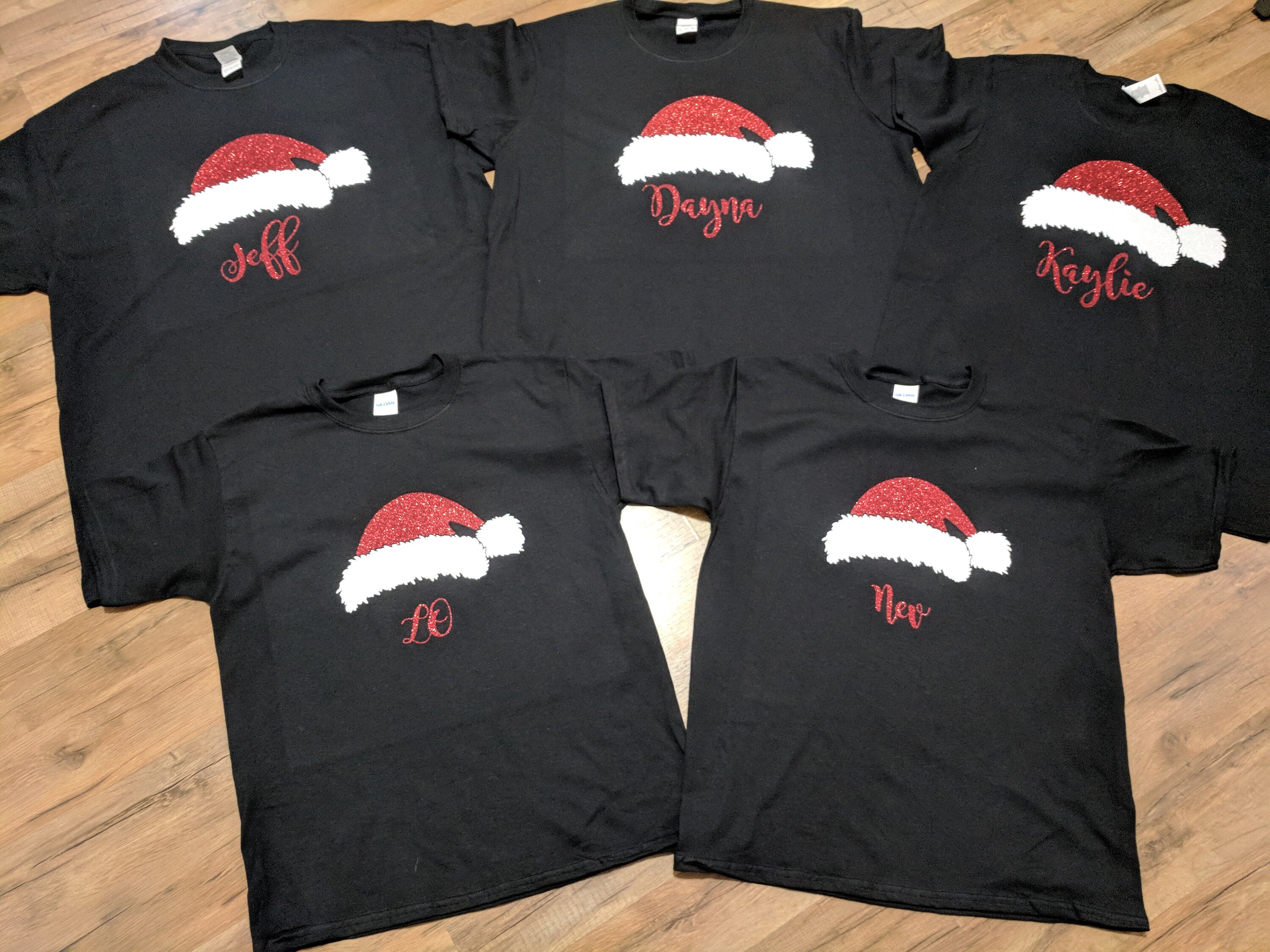 Family Christmas Shirts Christmas Shirts Santa Hat Shirts | Etsy