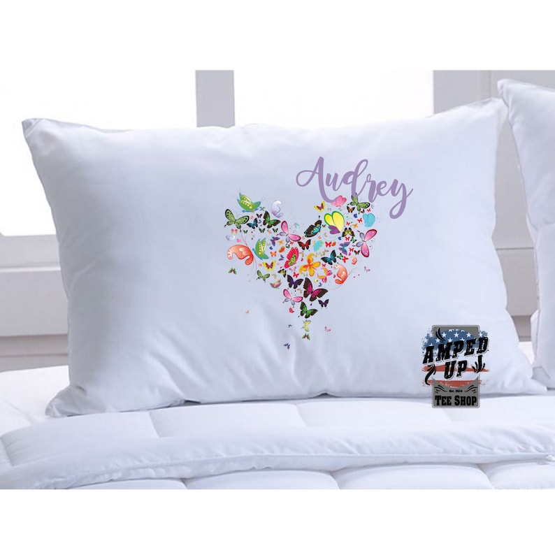 Butterfly Pillow Case Butterfly Pillowcase Girl Pillow Cases Kids Pillow Case Personalized Butterfly Pillow Case