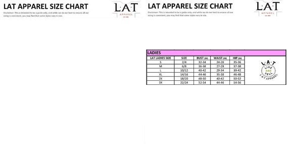 Lat Apparel Size Chart
