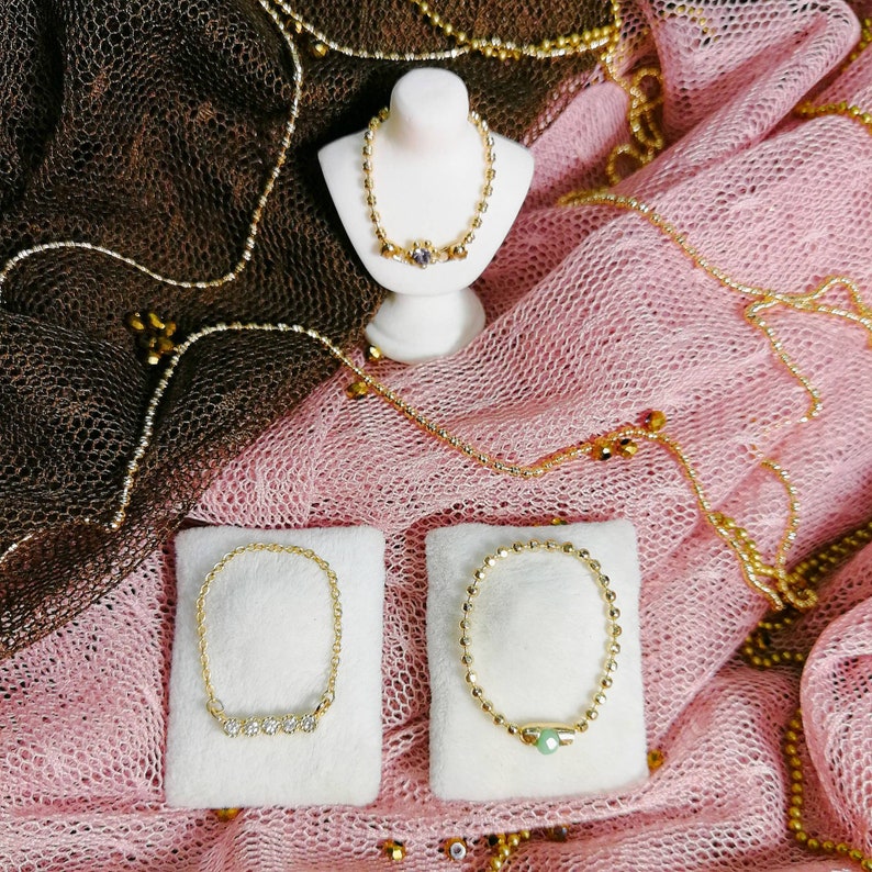 Dollhouse Miniature Jewelry Necklace for dolls with green Etsy
