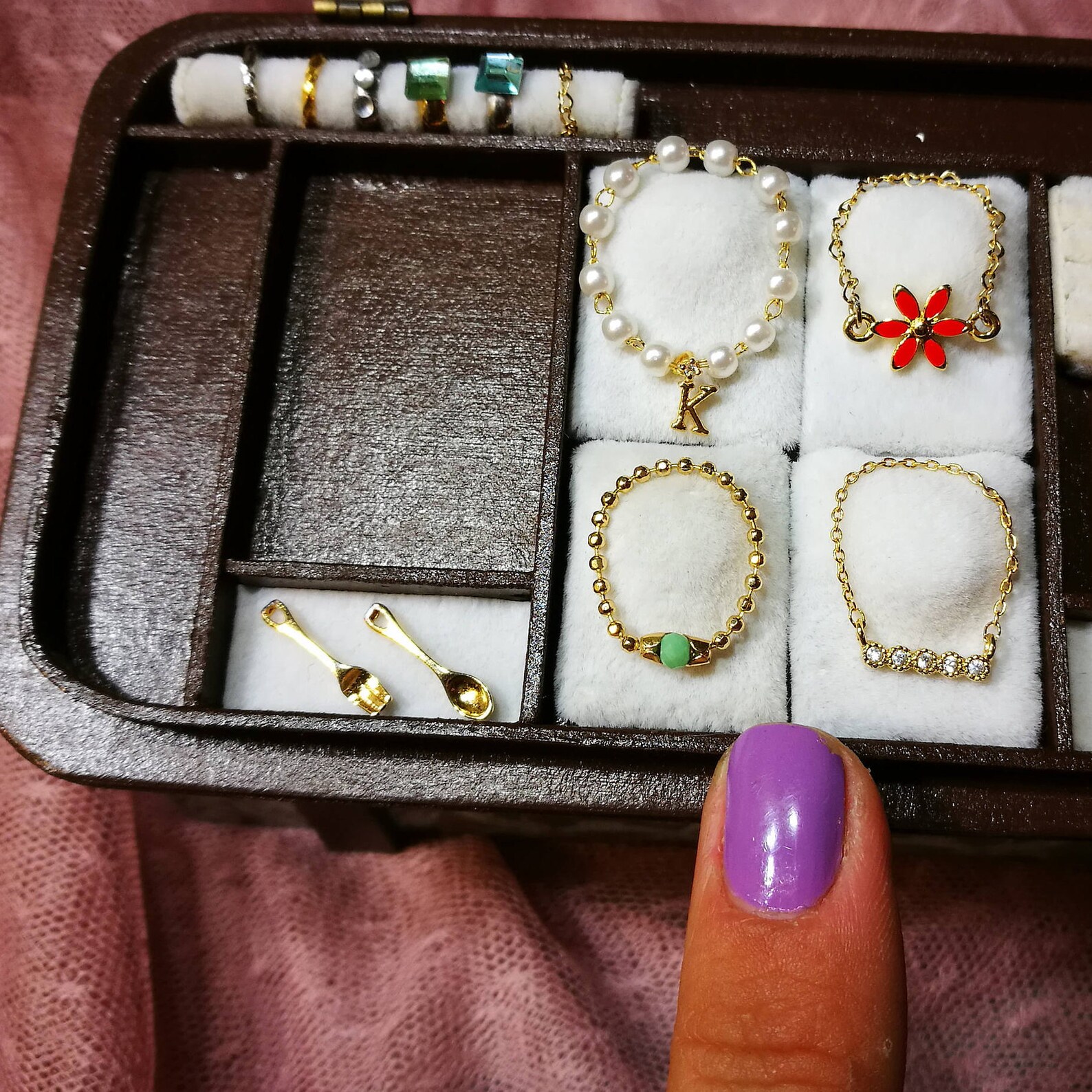 Dollhouse Miniature Jewelry Necklace for dolls with green Etsy