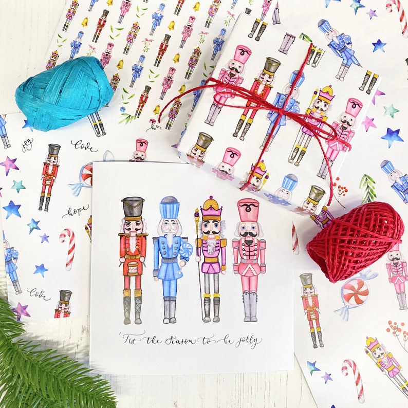 Nutcracker Luxury Wrapping Paper Gift Wrap Etsy