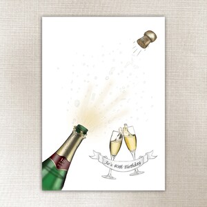 Champagne Celebration Fingerprint Artwork image 3