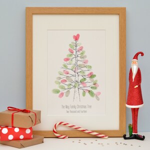 Nordischer Fingerabdruck Weihnachtsbaum