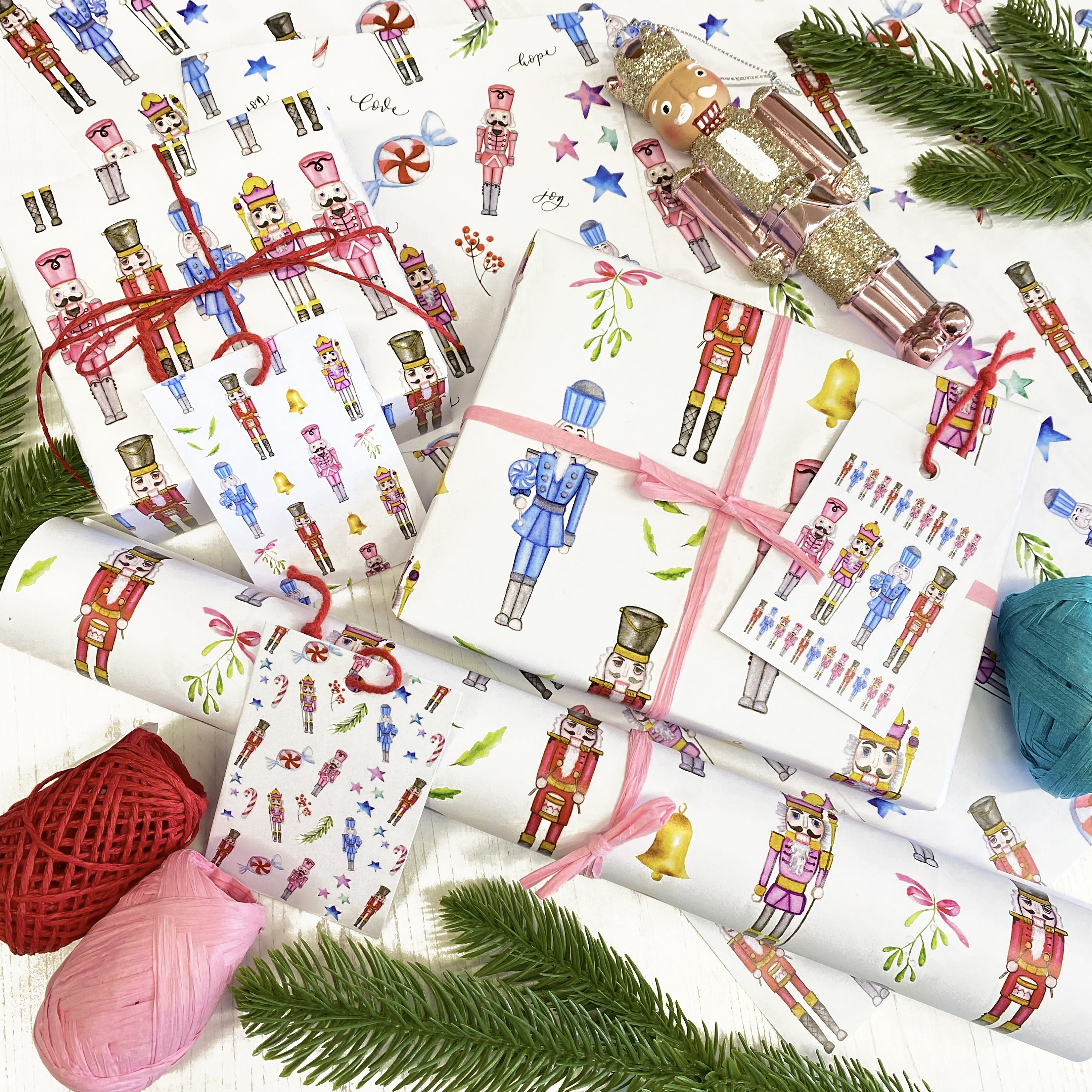 Nutcracker Luxury Wrapping Paper Gift Wrap Etsy UK