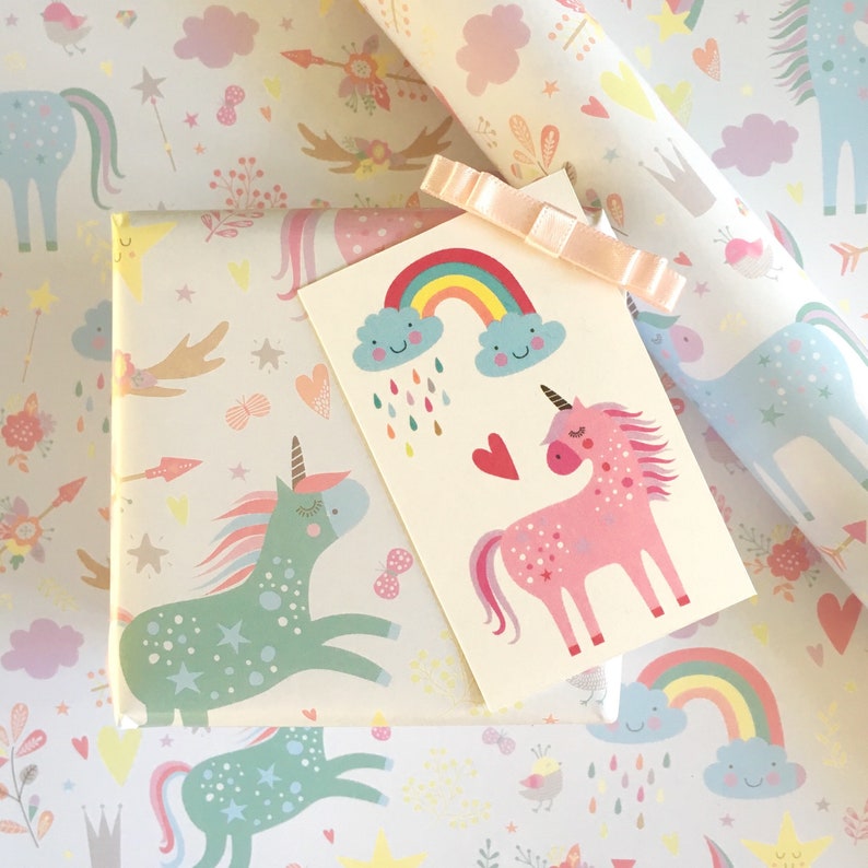 Unicorn Wrapping Paper Etsy UK