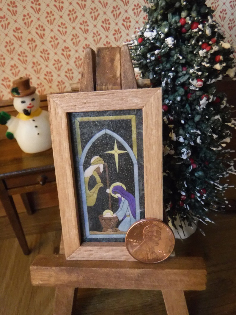 Dollhouse Miniature ART 1:12 The Birth of Jesus 2